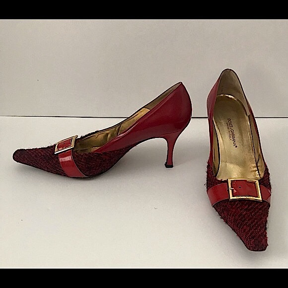 Dolce & Gabbana Boucle and Leather Pumps - Picture 3 of 7